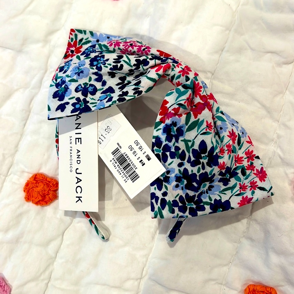 janie and Jack headband NWT Floral print